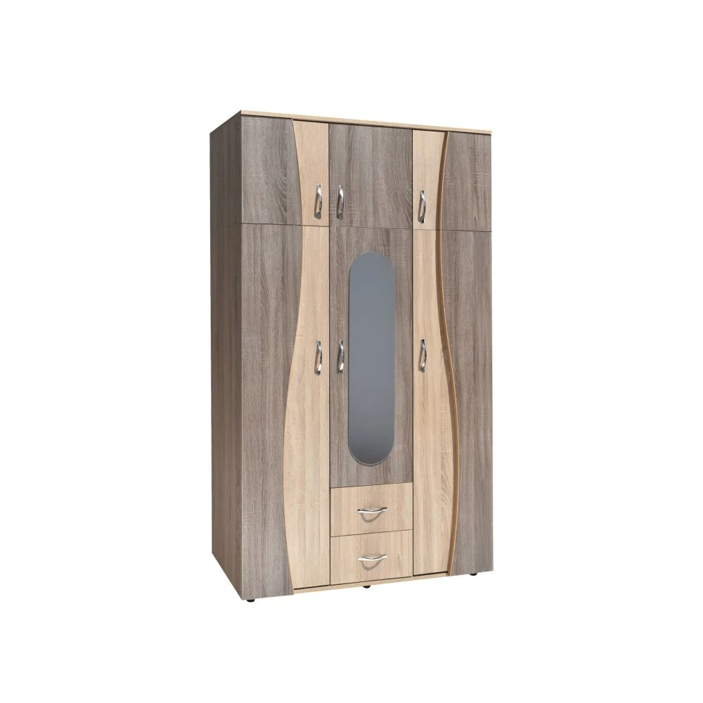 MOBILIER LIVING - Dulap 3U S 120x50x198cm Sonoma+Truffe