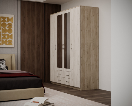 Dulap Garmonia 4U, 160x52x200 cm, Stejar k001+k002 [2]