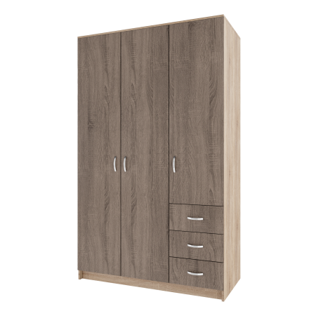 Dulap Ionut, 120x50x200 cm, Sonoma/Trufe [4]