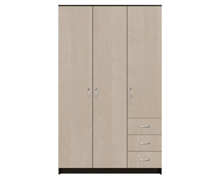 Dulap Ionut,120x50x200 cm, Wenge+Mesteacan [3]