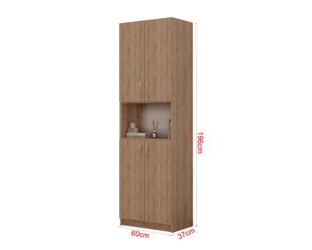 Dulap KSC-5 RO, 60x37x196 cm, Sonoma [8]