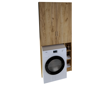 Dulap MS 2U Polite, 85x35X199 cm, Stejar K003 [6]