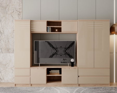 MOBILIER LIVING - Living Chelsea Cappuccino 270x190x51cm