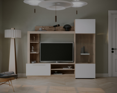 Living Trento Sonoma+Alb 204x35x177 cm [4]