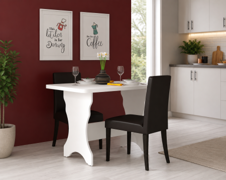 MOBILIER LIVING - Masa Bucatarie  KC-2 UA 90x60x73 cm Alb