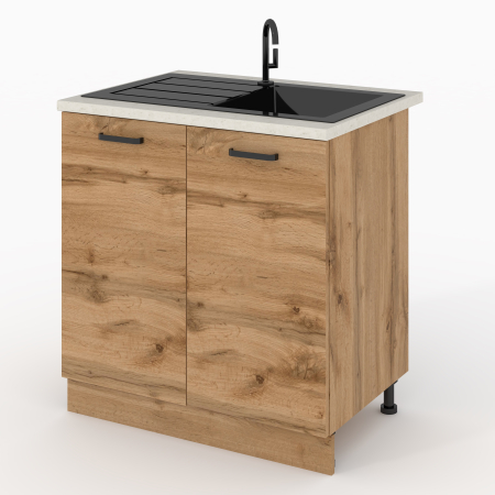 MOBILIER BUCATARIE - MASCA CHIUVETA VIO 80 2U STEJAR WOTAN