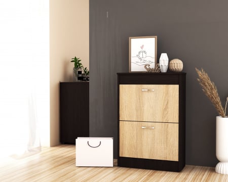 MIC MOBILIER - Pantofar 800 2s , Wenge/Sonoma