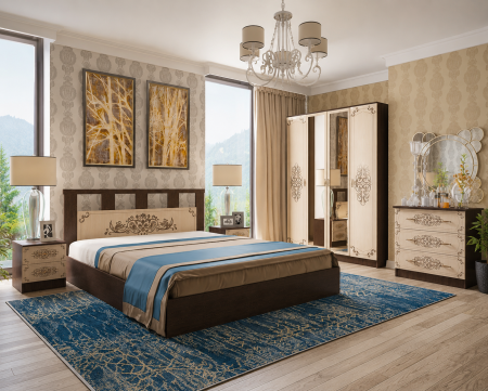 MOBILIER DORMITOR - Set Dormitor Jasmin Wenge