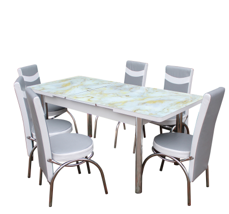 MOBILIER LIVING - Set masa cu 6 scaune AYK 4