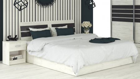 Paturi - Set pat + 2 noptiere Luca Stejar K001