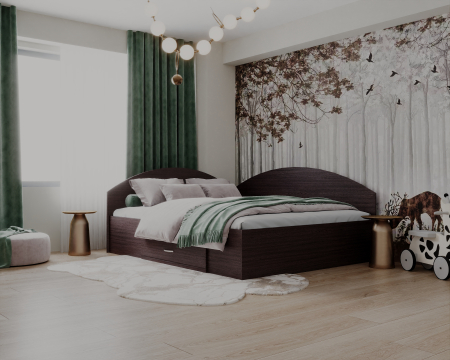 Set Pat Colt 160 + Saltea Mattress, Wenge [3]