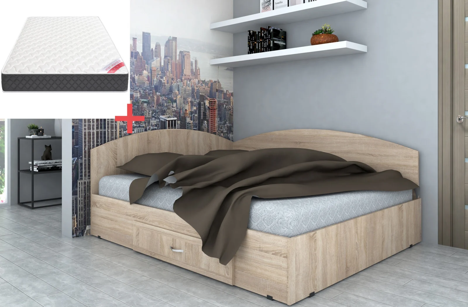 Set Pat Colt 90 si Saltea MR, Sonoma [1]