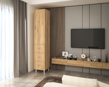 Soldat 35 1U/3S, 35x35x180 cm, stejar k003 [1]