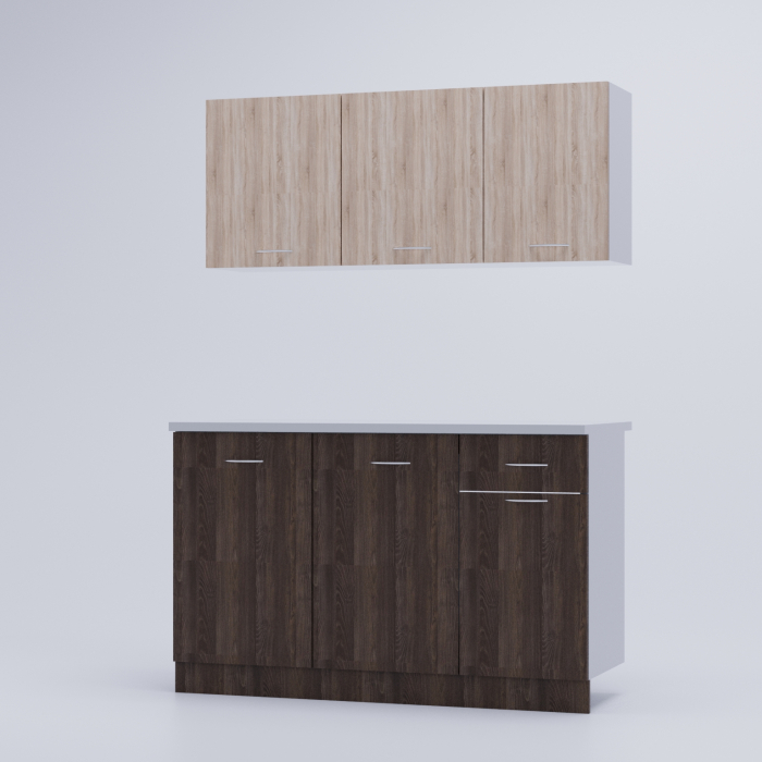 Bucatarie Ombra 1.35m Wenge&Sonoma [4]