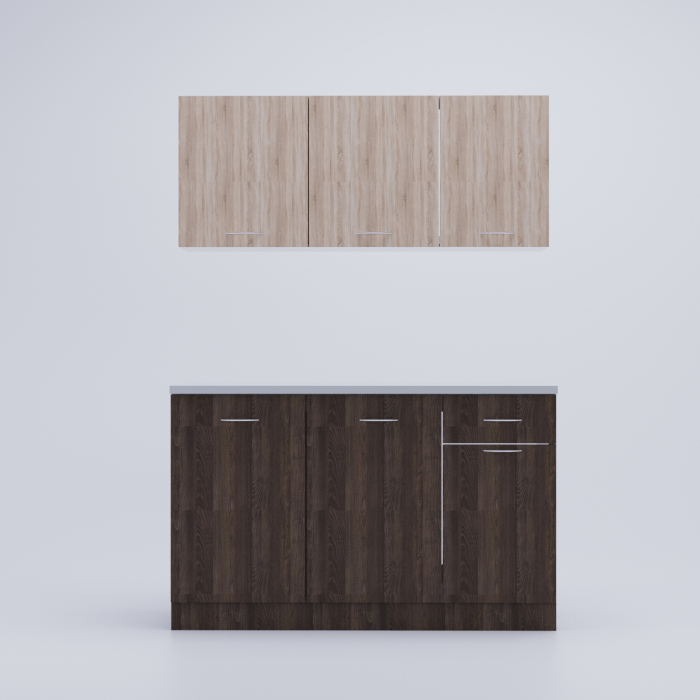 Bucatarie Ombra 1.35m Wenge&Sonoma [2]