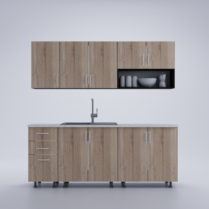 Bucatarie Selena Wenge&Sonoma 2m [4]