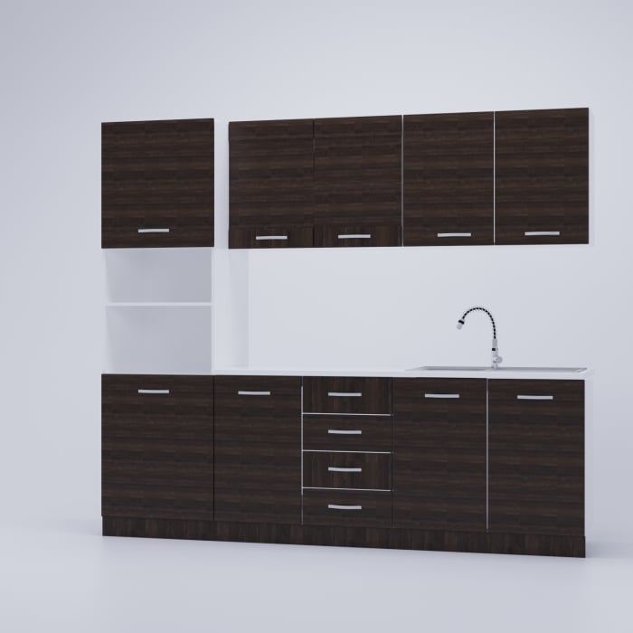 Bucatarie Karina PAL 2.2m Wenge [4]
