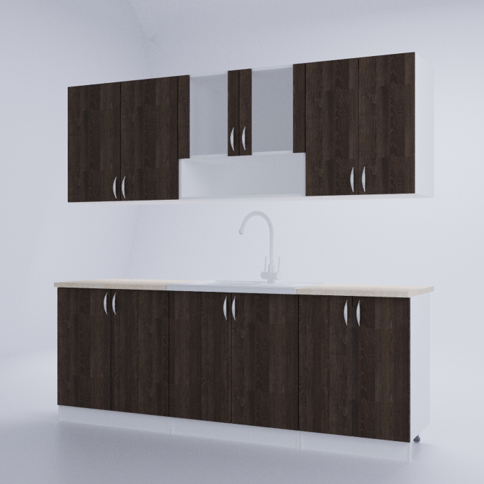 Bucatarie Nataly 2.2m Alb&Wenge [4]