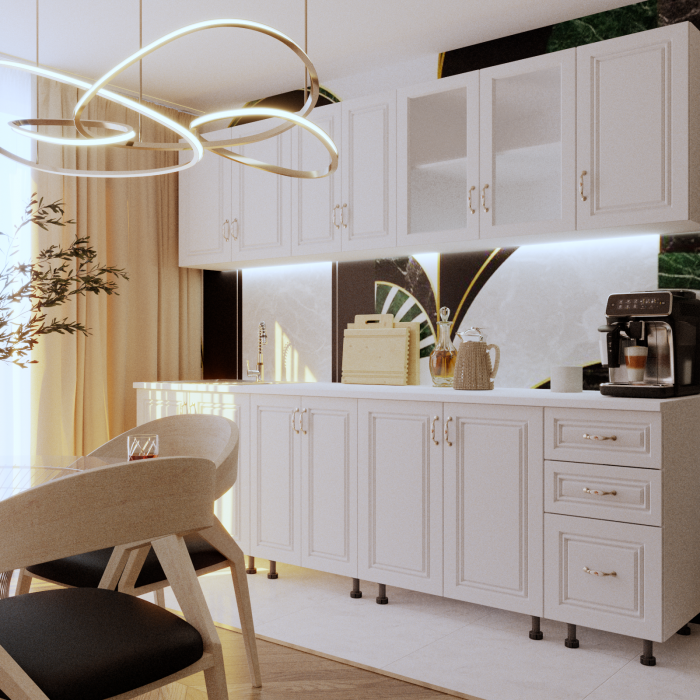 Bucatarie Liusa MDF 2.6m Alb [3]