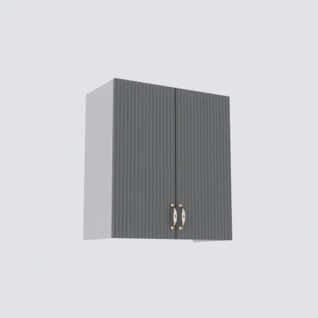 Bucatarie Opera MDF 2.6m Alb&Gri Cenusiu [7]