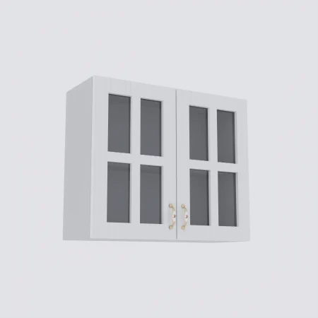 Bucatarie Opera MDF 2.6m Alb&Gri Cenusiu [4]