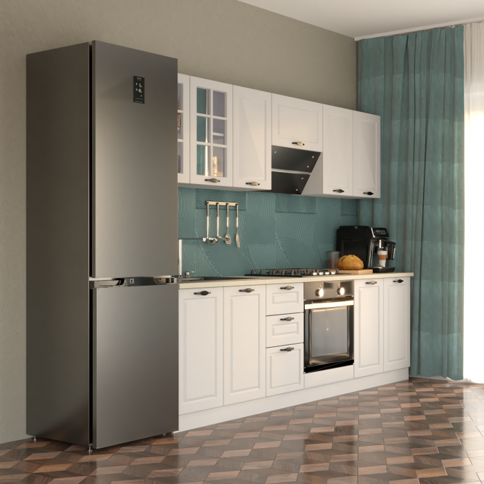 Bucatarie Paris New MDF 2.6m Alb [2]