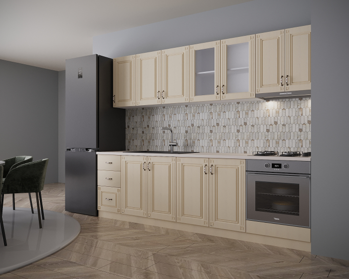Bucatarie Roma New MDF 2.6m Crem [2]