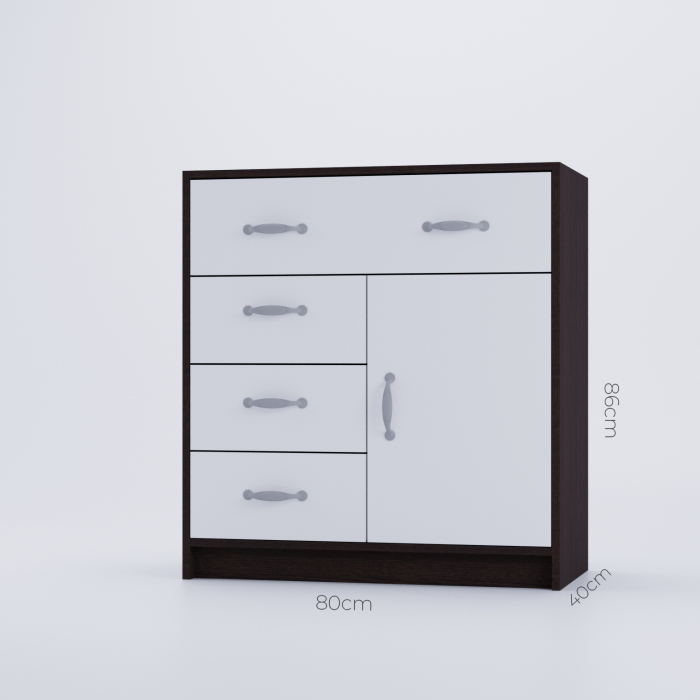 Comoda Mia Wenge&Alb [4]