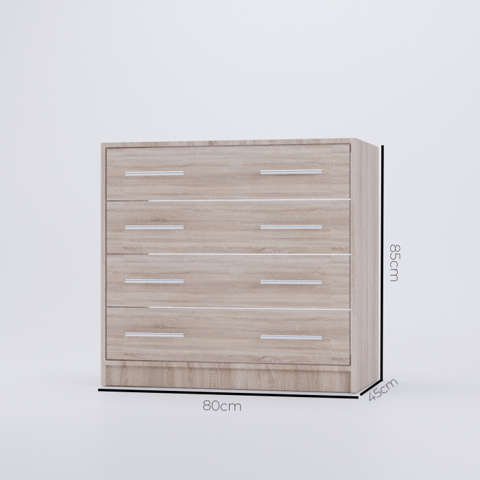 Comoda MS 04 Sonoma 80x45x85 cm [4]