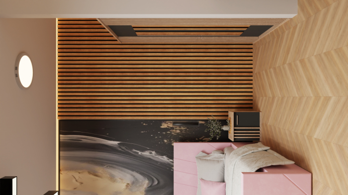 Dormitor Dallas Cu Pat Tony Tapitat Roz [4]