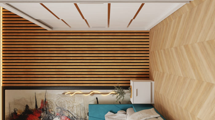 Dormitor  Tony Tapitat Stofa Turcoaz cu dulap 200*200 usi glisante Alb, noptiere si comoda [3]