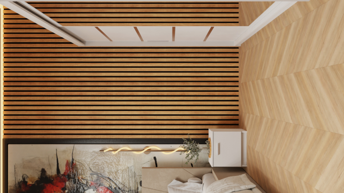 Dormitor Tony Tapitat Stofa Bej cu dulap 200*200 usi glisante Alb cu Oglinda, noptiere si comoda [4]