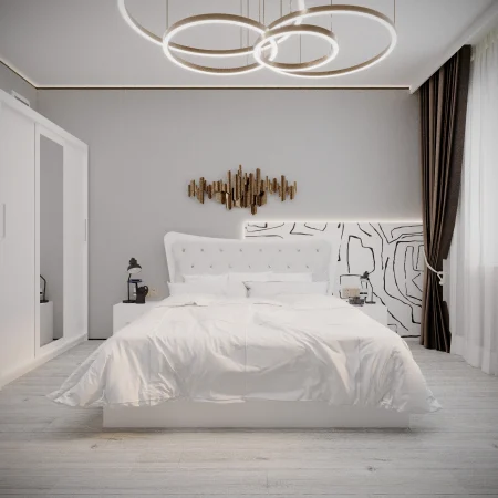 Dormitor Vista Tapitat  Alb 3 usi [3]