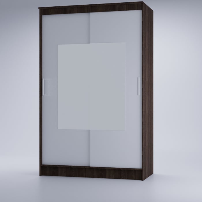 Dressing Elegant cu oglinda Wenge&Alb [2]