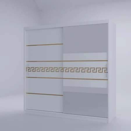 Dulap Venus Gold cu Oglinda Alb 200*200 [3]