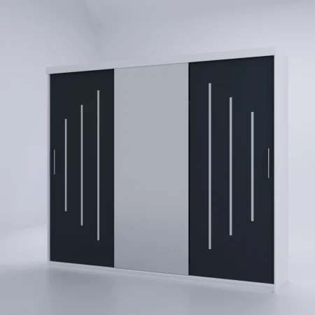 Dulap Venus Space 230*200 Cu Oglinda Alb&Antracit [4]