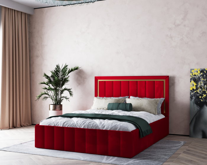 Pat Elegance Tapitat Rosu 180x200 [3]