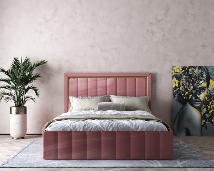 Pat Elegance Tapitat  Roz  180x200 [4]