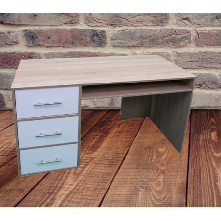 Mobilier Birou - Birou Calculator, Sonoma/ Alb, grosime 1.6 cm, 85x120x60 cm