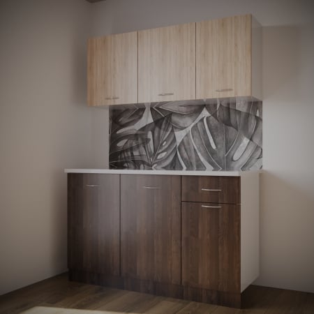Bucatarie Ombra 1.35m Wenge&Sonoma [2]