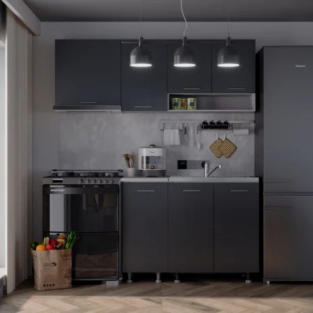 Mobilier Bucatarie - Bucatarie Sena 1.8 m Antracit