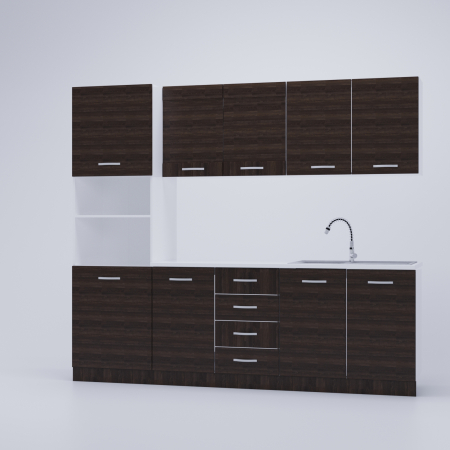 Bucatarie Karina PAL 2.2m Wenge [3]