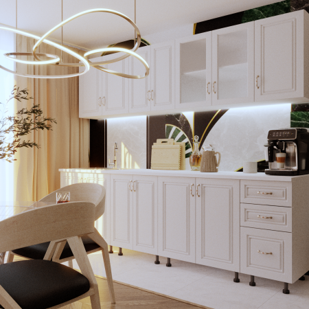 Bucatarie Liusa MDF 2.6m Alb [2]