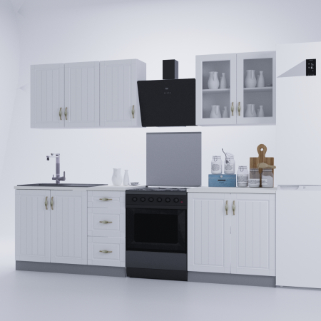 Bucatarie Provence MDF 2.0m Alb [1]