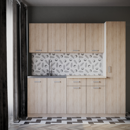 Mobilier Bucatarie - Bucatarie Eliza 2m Sonoma&Alb