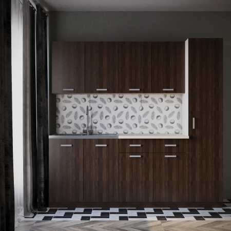 Mobilier Bucatarie - Bucatarie Eliza 2m Wenge&Alb