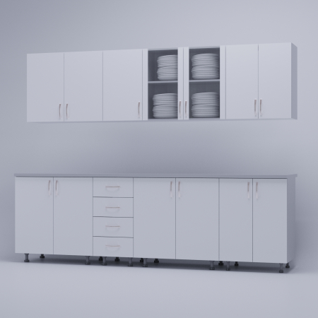 Bucatarie Boston 2.6m Alb [3]