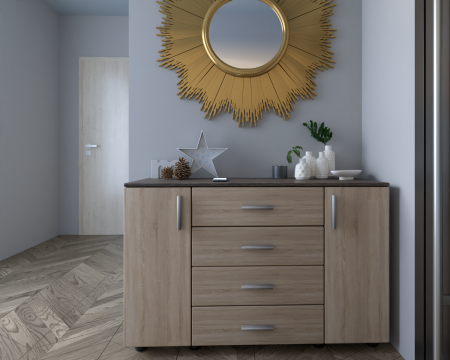 Mobilier Hol - Comoda Smart Wenge&Sonoma