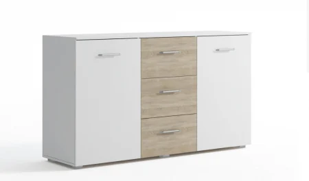 Comode Living - Comoda Maila Alb&Sonoma
