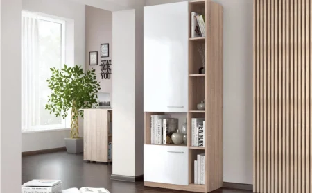 Mobilier Living - Corp Biblioteca Lena Sonoma&Alb